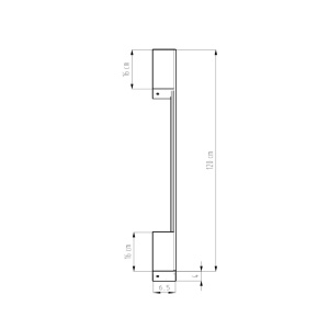 Aplica perete LED Sappo Auriu 4000K 4x6.5x120 cm - Img 7