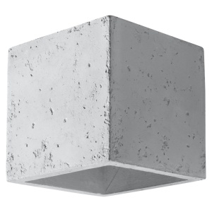 Aplica perete Quad din beton Gri 10x12x10 cm