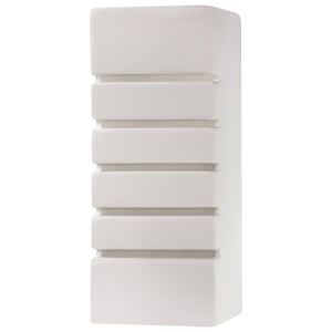 Aplica Samir din ceramica Alb 10.5x10.5x26 cm
