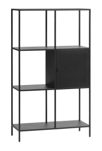 Biblioteca MALIBU, Negru, 35x138x80 cm - Img 2