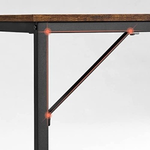 Birou, Vasagle, Negru , 120x60x75 cm - Img 6