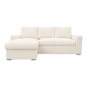 Canapea extensibila Belle, Ecru, 236x164x88 cm - Img 5