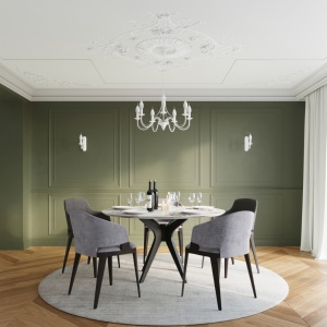 Candelabru 3 Minerwa Alb 60x60x80 cm - Img 6