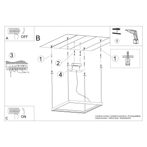 Candelabru LED Nelya Auriu 3000K 80x80x150 cm - Img 7