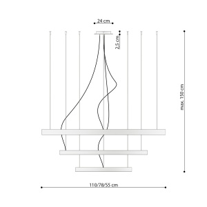 Candelabru LED Rio Negru 4000K 110x110x150 cm - Img 4