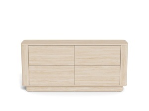 Comoda Atmore, Alb, 75x160x40 cm - Img 3