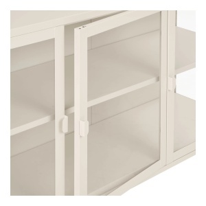 Comoda Brisbane, Alb pal, 40x140x85 cm - Img 3
