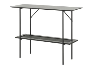 Consola PENSACOLA, Negru, 37x75x100 cm