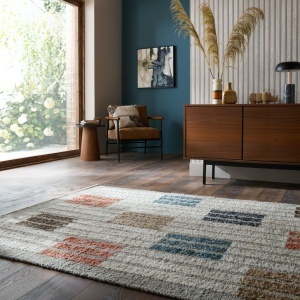 Covor Alder Boucle Blocks Multicolor 200x300 cm