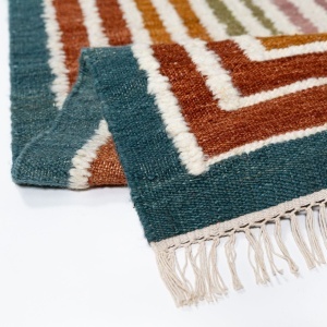 Covor Boucle Wool Frame Multicolor 200x300 cm