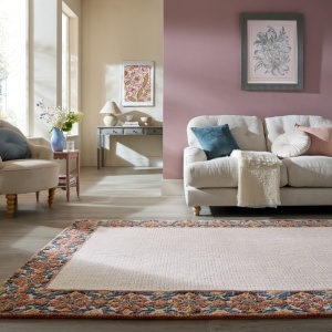 Covor Myla Floral Frame Rosu 160x230 cm