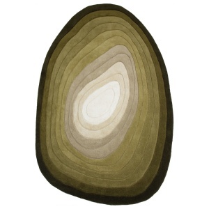 Covor Puddle Ombre Wool Verde 160x230 cm - Img 2