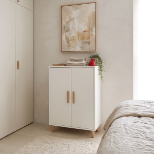 Dulap Tamera, Alb, 30x60x120 cm