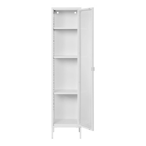 Dulap vitrina Brisbane, Alb, 35x40x180 cm