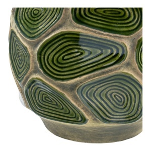 Ghiveci flori decorativ, Verde inchis, 18x18x16 cm