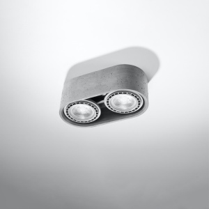 Lustra Basic din beton Gri 27x14x9 cm - Img 2