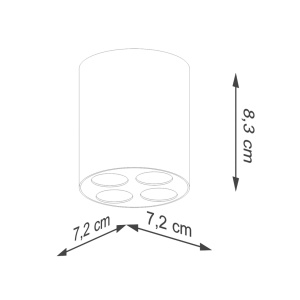 Lustra LED Zoe Alb 4000K 7.2x7.2x8.3 cm - Img 5