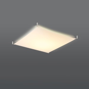 Lustra Luna Alb 3000K 105x105x15 cm - Img 3