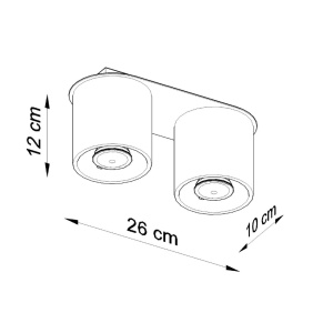 Lustra Orbis Alb 26x10x12 cm - Img 5