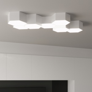 Lustra Sunde Alb 30.5x26.5x15.5 cm - Img 11