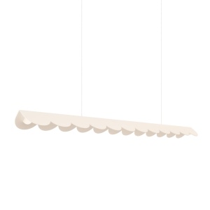 Lustra suspendata LED Biscuit Bej 3000K 131x13x200 cm