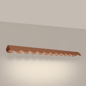 Lustra suspendata LED Biscuit Mocha 3000K 131x13x200 cm - Img 3