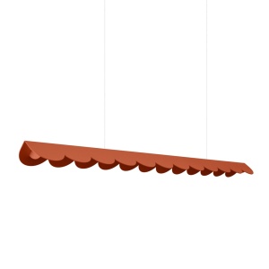Lustra suspendata LED Biscuit Rosu 3000K 131x13x200 cm