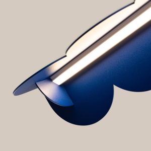 Lustra suspendata LED Biscuit Ultramarine 3000K 131x13x200 cm - Img 6