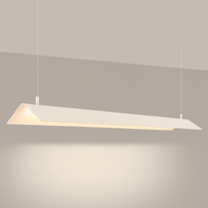 Lustra suspendata LED Elva Bej 3000K 150x27.5x200 cm - Img 3