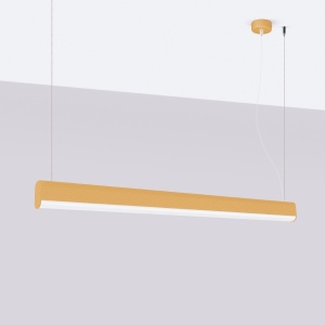 Lustra suspendata LED Farge Auriu 3000K 120x8x150 cm - Img 2