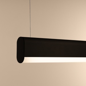 Lustra suspendata LED Farge Negru 3000K 120x8x150 cm - Img 6
