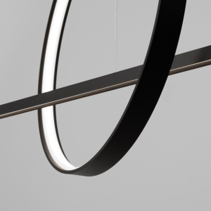 Lustra suspendata LED Glad Negru 4000K 120x20x212 cm - Img 6