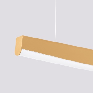 Lustra suspendata LED Jorun 120 Auriu 4000K 120x3x210 cm - Img 4