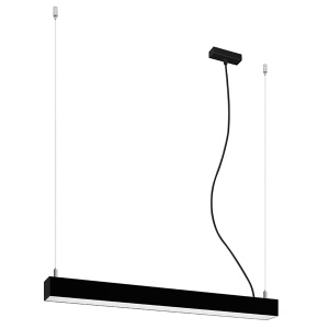 Lustra suspendata LED Pinne Negru 3000K 67x6x150 cm