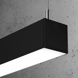 Lustra suspendata LED Pinne Negru 4000K 150x6x150 cm - Img 5