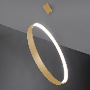 Lustra suspendata LED Rio Auriu 4000K 110x16x150 cm - Img 4