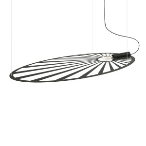 Lustra suspendata Lehdet Negru 110x80x150 cm