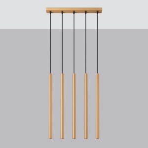 Lustra suspendata Pastelo Auriu 45x5x103 cm - Img 2