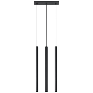 Lustra suspendata Pastelo Negru 30x5x90 cm