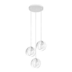 Lustra suspendata Tulos Alb 30x30x117 cm