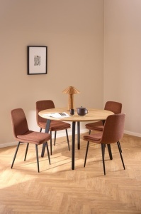Masa dining Cadiz, Natural, 75x120x120 cm - Img 7