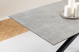 Masa dining Heaven, Gri, 76x240x100 cm - Img 3