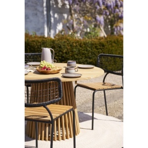 Masa dining Lorca, Natural, 120x120x75 cm