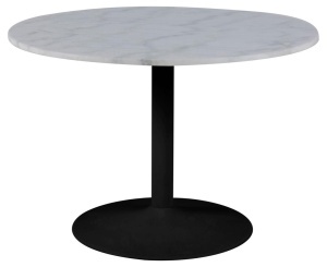 Masa dining Tarifa, Negru mat, 75x110x110 cm - Img 3