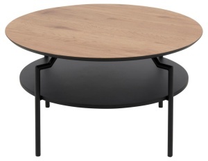 Masuta de cafea Goldington, Natural, 45x80x80 cm - Img 3