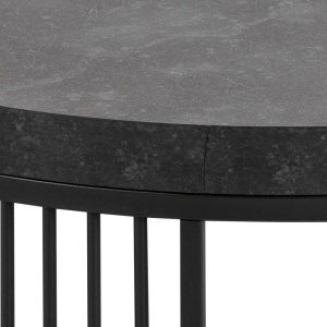 Masuta de cafea Strington, Negru, 35x65x65 cm - Img 5