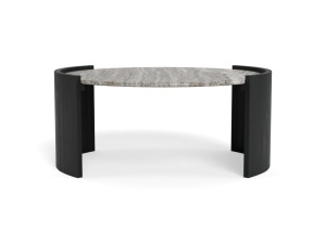 Masuta de cafea Zafra, Gri, 42x95x95 cm - Img 2