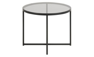 Masuta laterala Cross, Gri, 45x55x55 cm - Img 5