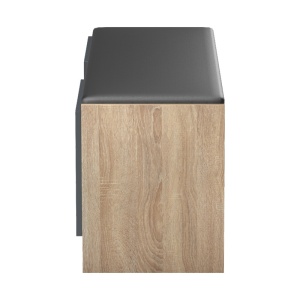 Pantofar tip bancheta, Zulla, Antracit, 37x110x43 cm - Img 6