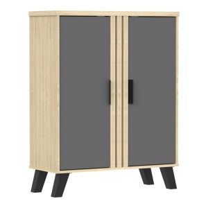 Pantofar V1, Shoby, Gri, 30x70.5x91 cm - Img 3